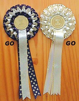 gold range show rosettes dorset